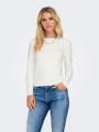 ONLRILEY O-NECK L/S TOP JRS NOOS Weiß L