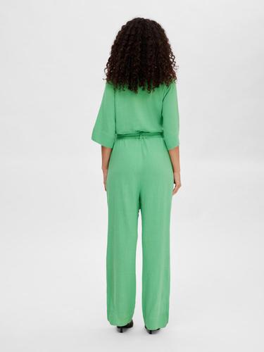 SLFVIVA 2/4 LONG LINEN JUMPSUIT NOOS 40 - Absinthe Green