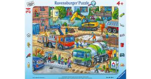 Rahmenpuzzle Auf der Baustelle ist was los!, 24 Teile