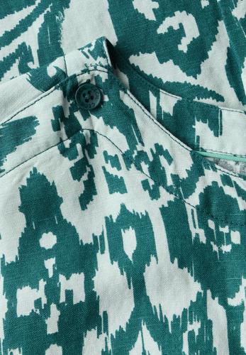 Gemustertes Kleid L - Green Lagoon