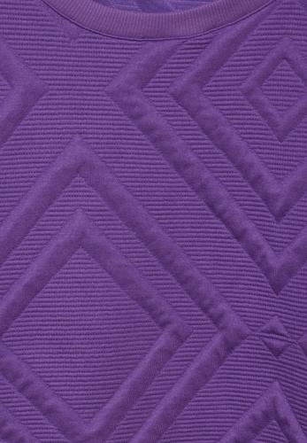 Shirt mit 3D Strukturmuster XL - Wild Lilac