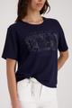 T-Shirt mit Schmuckdetails 42 - Marine