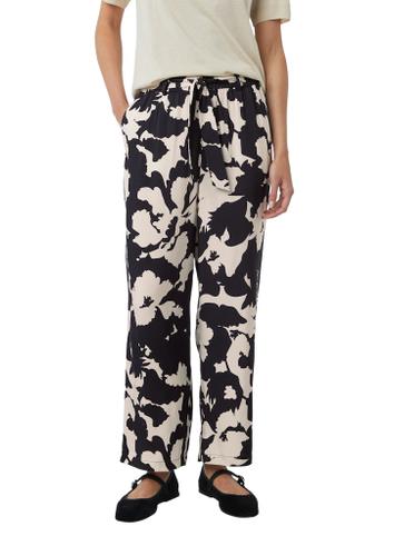 Hose Blau, Beige 42
