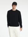 SLHCODY LS KNIT RELAXED CREW NECK NOOS S Locker geschnitten - Black