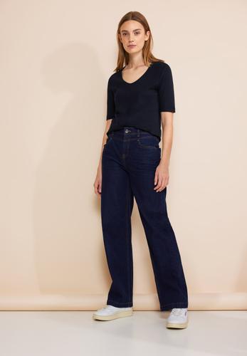 Basic Kurzarmshirt 34 - Deep Blue