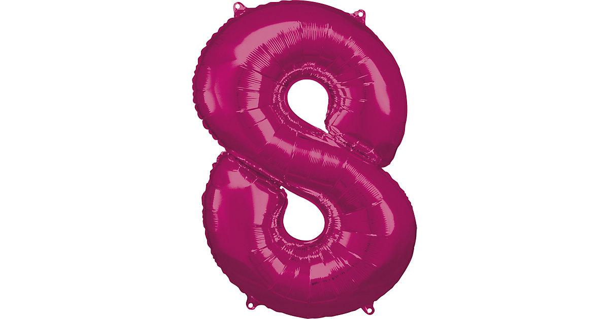 Folienballon 8, pink