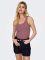 ONLSARA SHARAI LACE TANK TOP JRS NOOS XS Normal geschnitten - Rose Brown