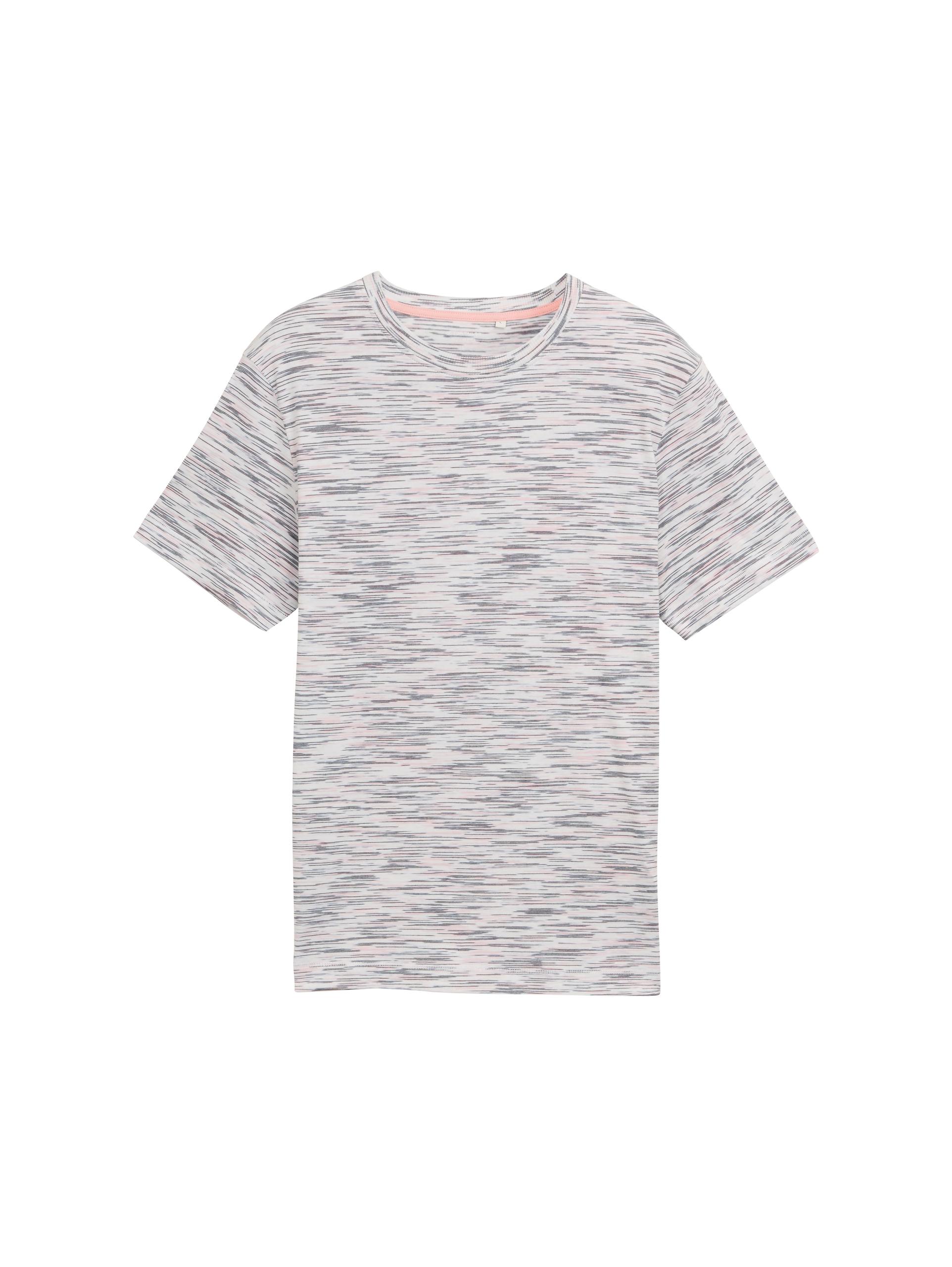 T-Shirt mit Muster XL Regular Fit - Blush Pink Multicolor Inject