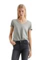 V-Neck-T-Shirt regular Grau XS