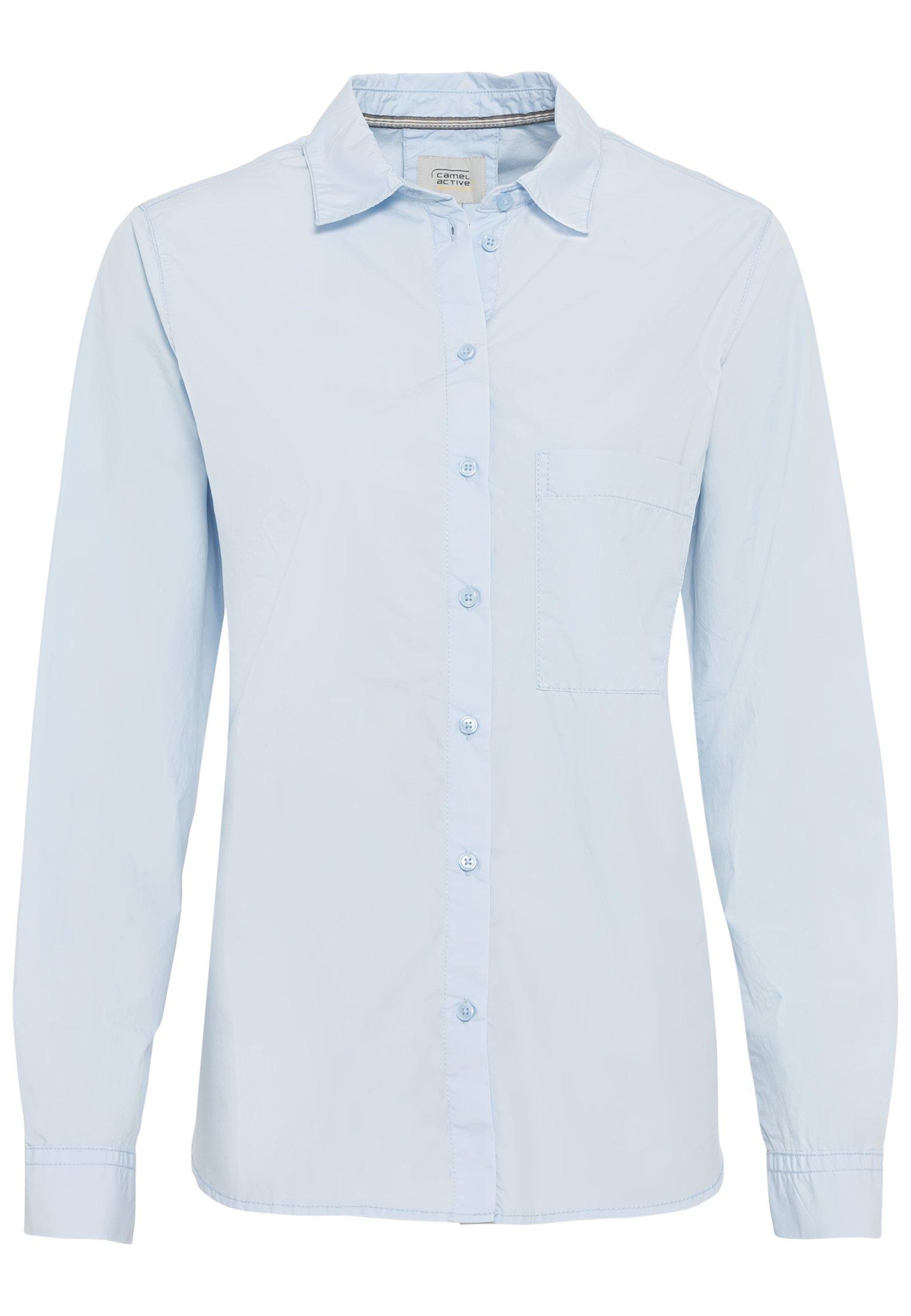 Hemdbluse aus Organic Cotton XS Regular Fit - Dusty Light Blue