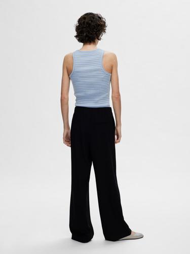 SLFANNA O-NECK STRIPED TANK TOP NOOS XS Slim Fit - Cashmere Blue