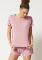 Skiny Damen Shirt kurzarm Night In Mix & Match Rosa 40