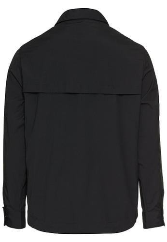 Funktionales Overshirt aus einem Baumwollmix Blau L