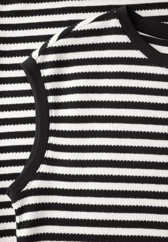 Gestreiftes Kleid 34 - Black