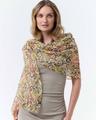 Schal Sustainability Edition - Schal mit abstrahiertem Paisley-Muster OS - Khaki