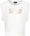 T-Shirt mit Schmuckschrift 42 - Cream