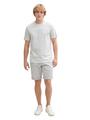 Regular Fit Chino Shorts mit Gürtel XXL Regular Fit - Grey White Mini Houndstooth