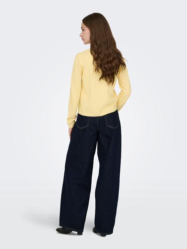 ONLLOYAL LS ONECK KNT NOOS XS Knit Fit - Sunlight