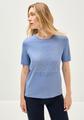 T-Shirt mit Schmucksteinen - Blau / S
