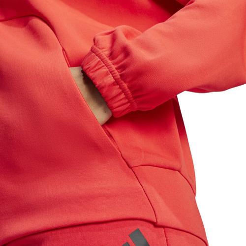 ADIDAS Damen Kapuzensweat Future Icons Small Logo Full-Zip XS in Rot