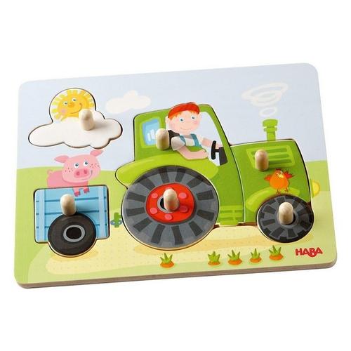 Haba Puzzle »Greifpuzzle Peters Traktor ab 12 Monaten«, Puzzleteile
