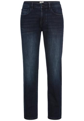 5-Pkt Relaxed Fit Hose aus Baumwollmischung mit Stretchfunktion Blau 36/36