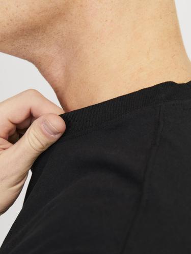 JORVIBE HEAVY TEE SS CREW NECK L Locker geschnitten - Black