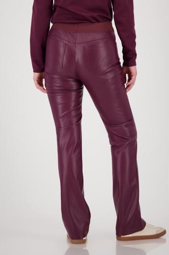 Straight-Leg-Lederhose 38 - Bordeaux