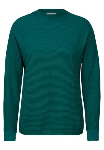 Strukturmix Dolman Pullover XL - Petrol Green