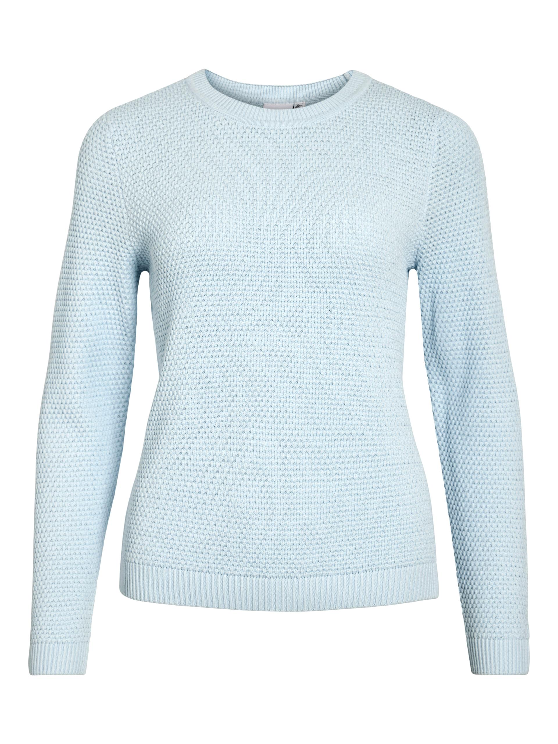 VIDALO O-NECK L/S KNIT TOP- NOOS S Normal geschnitten - Nantucket Breeze