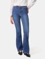 Bootcut Jeans 36 Figurbetont - Dark Blue Denim