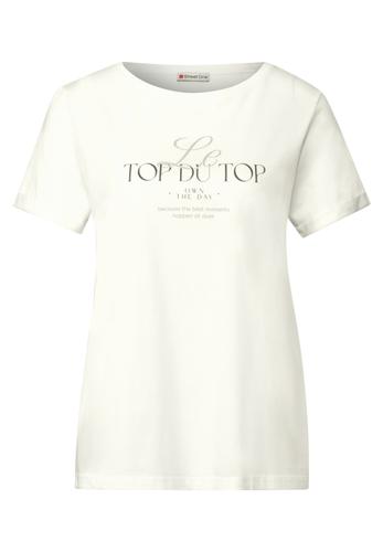 Shirt mit Turn-Up-Detail 38 - Off White