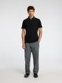 SLHFAVE SPORT ZIP SS POLO NOOS Schwarz S