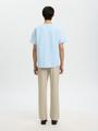 SLMSANDER SEERSUCKER SS O-NECK TEE S Normal geschnitten - Skyway
