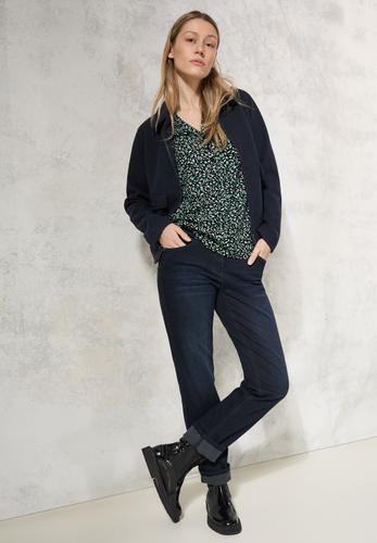 Bluse mit Minimal Print XL - Black