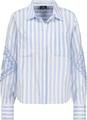 Bluse mit Kordelstickerei 40 - Light Sky Ringel