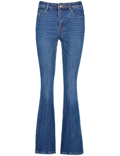 Bootcut Jeans 36 Figurbetont - Dark Blue Denim