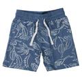 Kn.-Jerseybermudas 104/110 - Mid Blue-aop