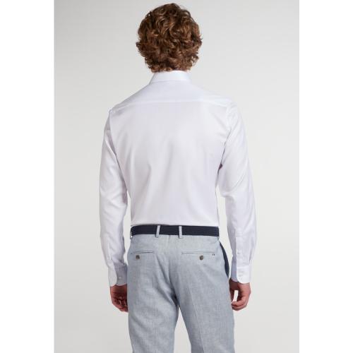Cover Shirt Twill Langarm 43/Langarm - 67cm SLIM FIT - Weiß