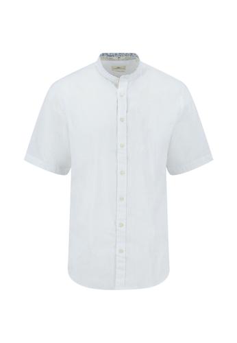 Summer Linen, Stand-Up, 1/2 M Casual Fit - White