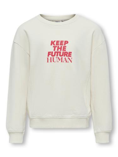 KOGNELLY L/S O-NECK PRINT BOX SWT 146/152 Normal geschnitten - Birch
