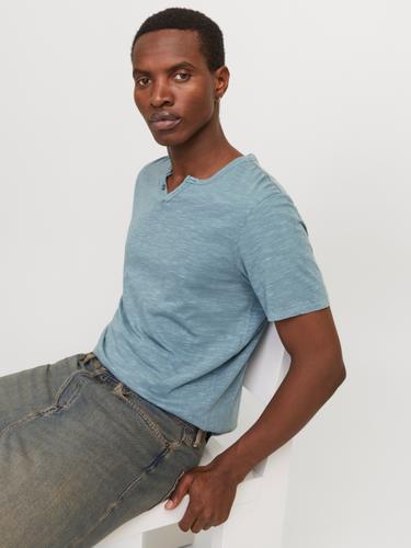 JJESPLIT NECK TEE SS NOOS L Normal geschnitten - Oceanview