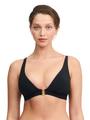 Glow Bügelloser tiefausgeschnittener Bikini T-Shirt BH S - Schwarz