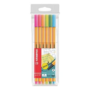STABILO 6er-Pack Fineliner »Point 88 neon«