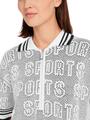 Weites Polo Shirt mit Zipp 38 - White And Black