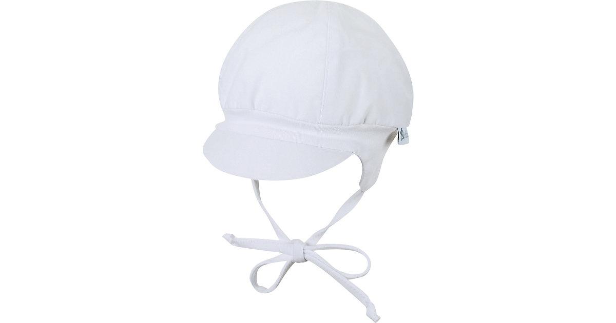 Baby Schirmmütze mit UV-Schutz weiß Gr. 45