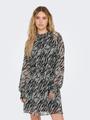 ONLSABBIE LIFE L/S HIGHNECK DRESS PTM S Normal geschnitten - Aqua Gray