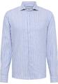 Linen Shirt Twill Langarm 43/Langarm - 67cm SLIM FIT - Dunkelblau