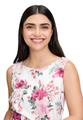 Blumenkleid 40 Figurumspielend - Cream/pink