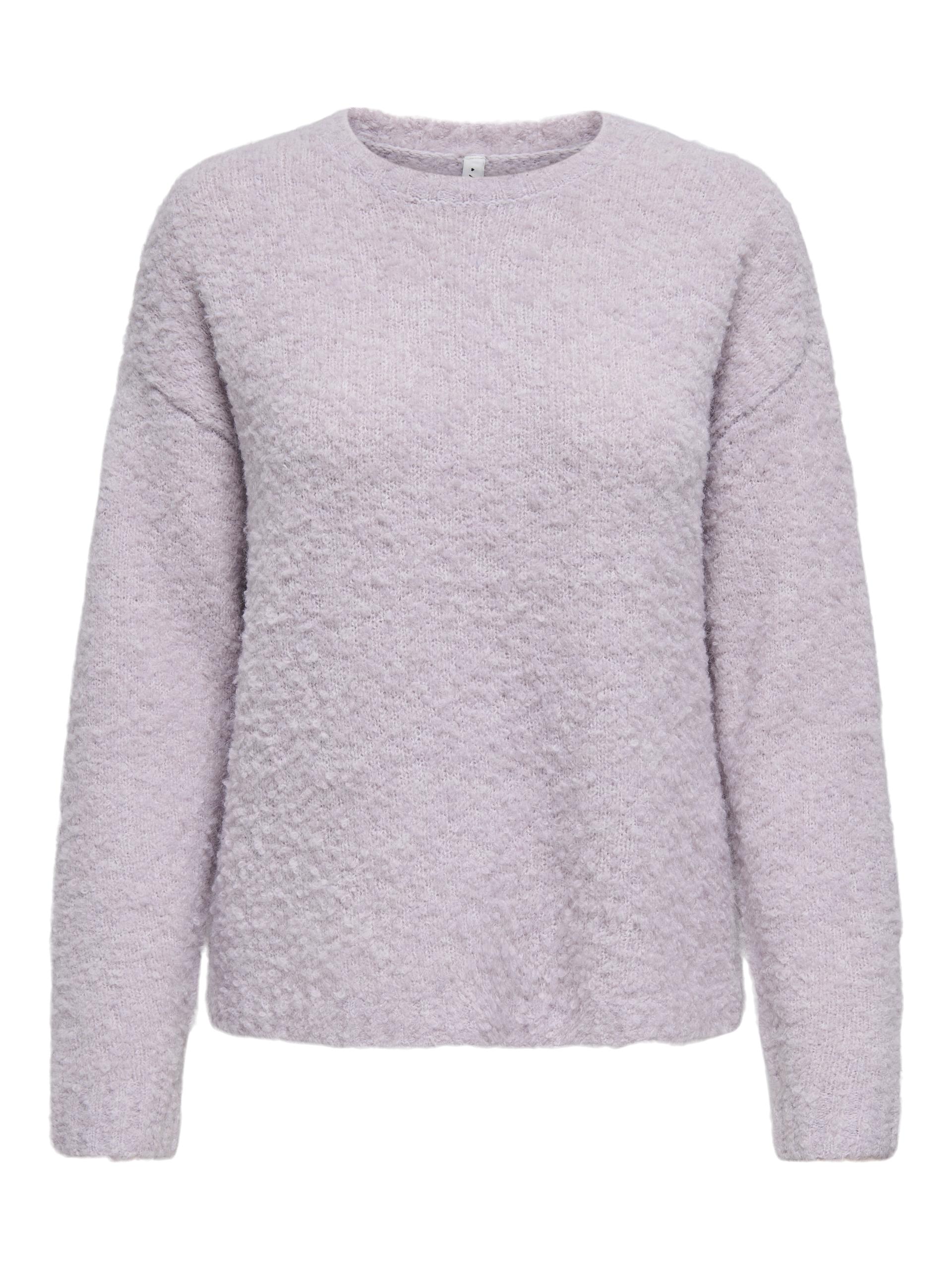 ONLCILLE LS O-NECK CC KNT L Normal geschnitten - Raindrops